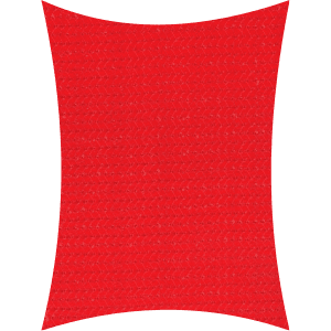 Red square shade sail