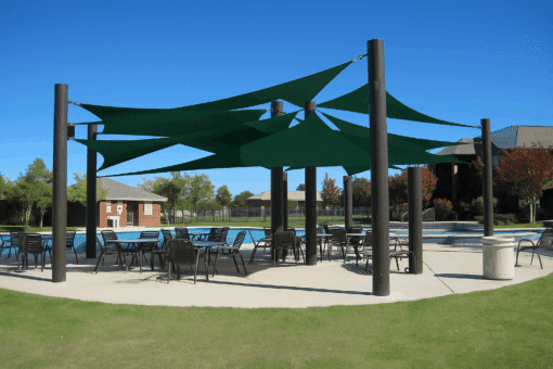 3 point Shade Sail - 5mtrs x 5mtrs x 7.07mtrs